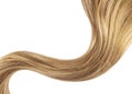 Blond shiny hair wave