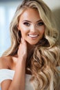 Blond smiling woman Royalty Free Stock Photo