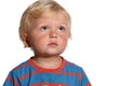 Blond two year old boy Royalty Free Stock Photo