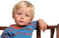 Blond two year old boy Royalty Free Stock Photo