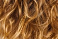 Blonde curly hair - background