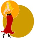 Blonde Fashion Woman Logo