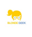 Blonde Geek Logo Template, fully scalable and .