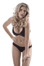 Blonde girl posing in bikini Royalty Free Stock Photo