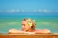 Blonde on Hawaii Royalty Free Stock Photo