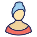Blonde Isolated Vector icon which can easily modify or edit