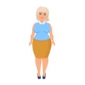 Blonde plus size woman Royalty Free Stock Photo