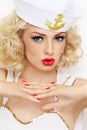 Blonde sailor Royalty Free Stock Photo