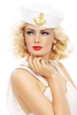 Blonde sailor Royalty Free Stock Photo