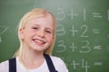 Blonde schoolgirl posing Royalty Free Stock Photo