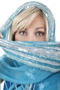 Blonde woman with veil Royalty Free Stock Photo