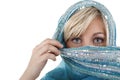 Blonde woman with veil Royalty Free Stock Photo