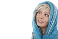 Blonde woman with veil looking sideways Royalty Free Stock Photo