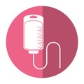 Blood bag donate icon shadow Royalty Free Stock Photo