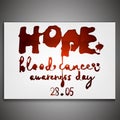 Blood cancer day