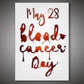 Blood cancer day