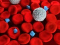 Blood cells Royalty Free Stock Photo