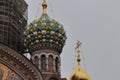 Blood church in St. Petersburg on holiday in summer.