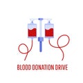 Blood donation drive design poster