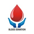 Blood Donation illustration and template vector