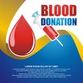 Blood Donation illustration and template vector