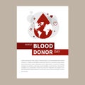 Blood donation infographic Royalty Free Stock Photo