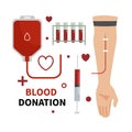 Blood donation infographic