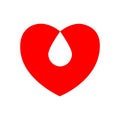 Blood donation sign icon Royalty Free Stock Photo