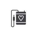 Blood donation vector icon Royalty Free Stock Photo