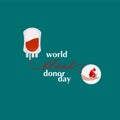 World Blood Donor Day Vector Template Design Illustration