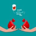 World Blood Donor Day Vector Template Design Illustration Royalty Free Stock Photo