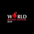 World Blood Donor Day Vector Template Design Illustration