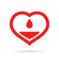 Blood donorship vector icon