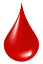 Blood drop Royalty Free Stock Photo