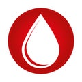 Blood drop donation icon Royalty Free Stock Photo