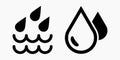 Blood Drop Icon isolated minimal single flat linear icon for application and info-graphic