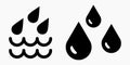 Blood Drop Icon isolated minimal single flat linear icon for application and info-graphic