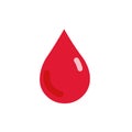 Blood drop icon vector