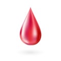 Blood drop. Isolated vector decoration element Royalty Free Stock Photo