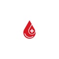 Blood drop logotemplate Royalty Free Stock Photo