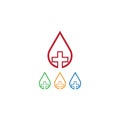 Blood drop logotemplate Royalty Free Stock Photo