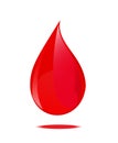 Blood drop symbol. Royalty Free Stock Photo