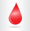 Blood drop symbol. Royalty Free Stock Photo