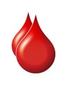 Blood drops Royalty Free Stock Photo