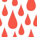 Blood drops seamless pattern Royalty Free Stock Photo