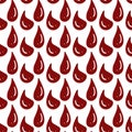 blood drops seamless pattern. blood drops texture background Royalty Free Stock Photo