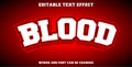 blood editable text effect
