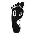 Blood foot pain icon, simple style Royalty Free Stock Photo