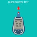 Blood Glucose Meter Royalty Free Stock Photo