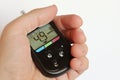 Blood glucose meter with healthy person preprandial blood glucose value